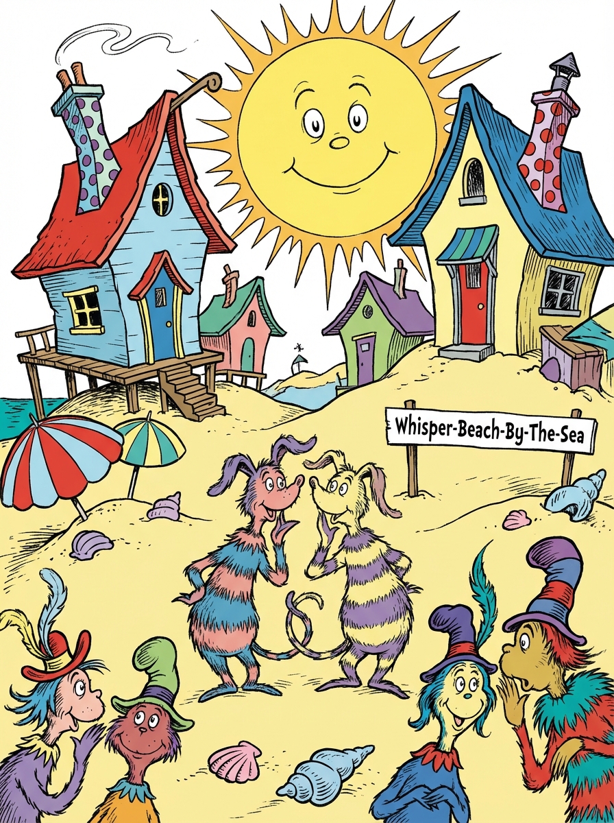 Whispering on the beach