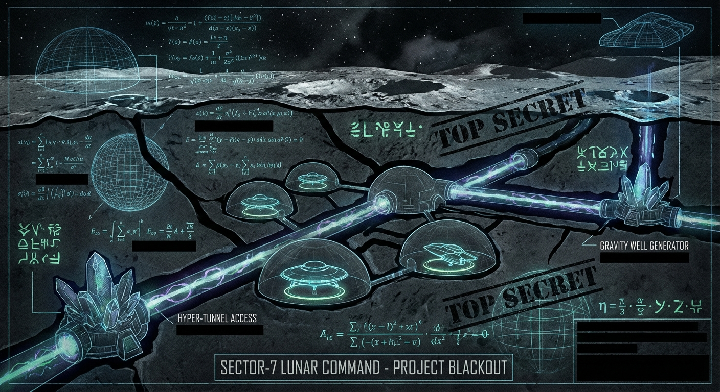 Lunar UFO Base Schematic